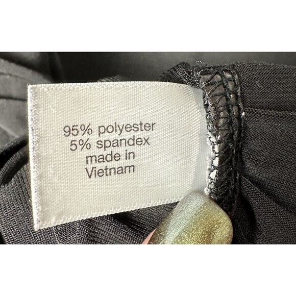 Lane Bryant Ruched Top Black Slinky Lightweight Fitted Blouse Women’s Size 18/20 - Picture 4 of 4